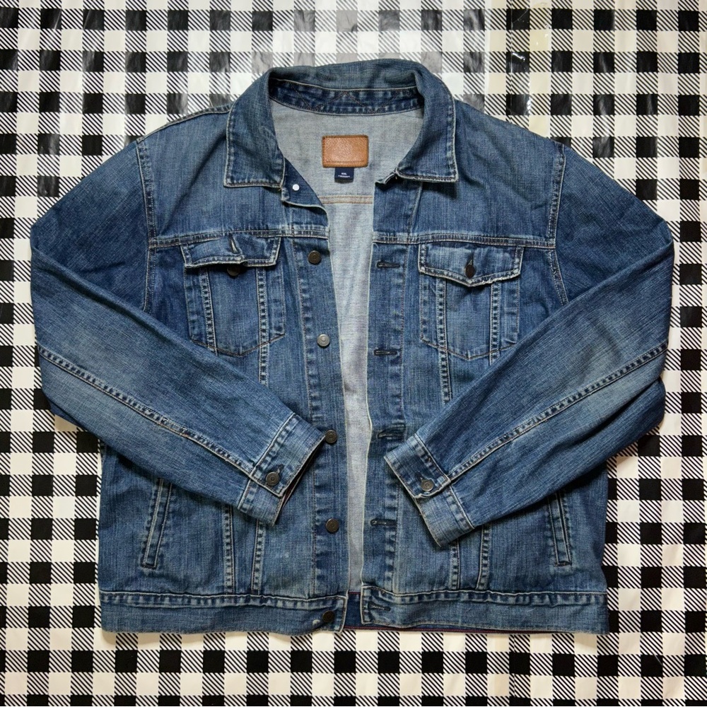 blue vintage jean jacket